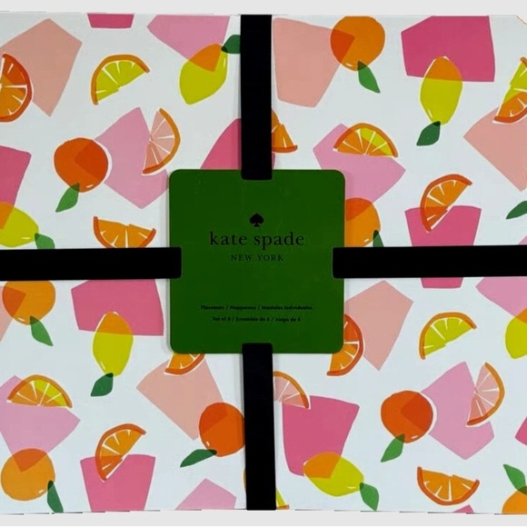 Kate Spade Colorful Citrus Design Vinyl Placemats
(6 count) NWT - Picture 2 of 2
